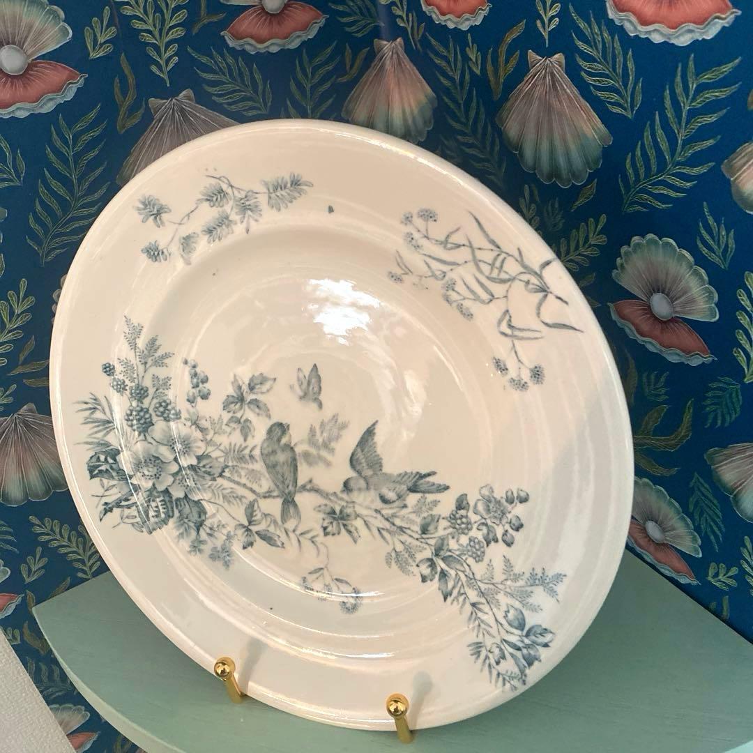 ロンウィ ミニョン Longwy mignon プレートツバメ　小鳥　鳥【B】