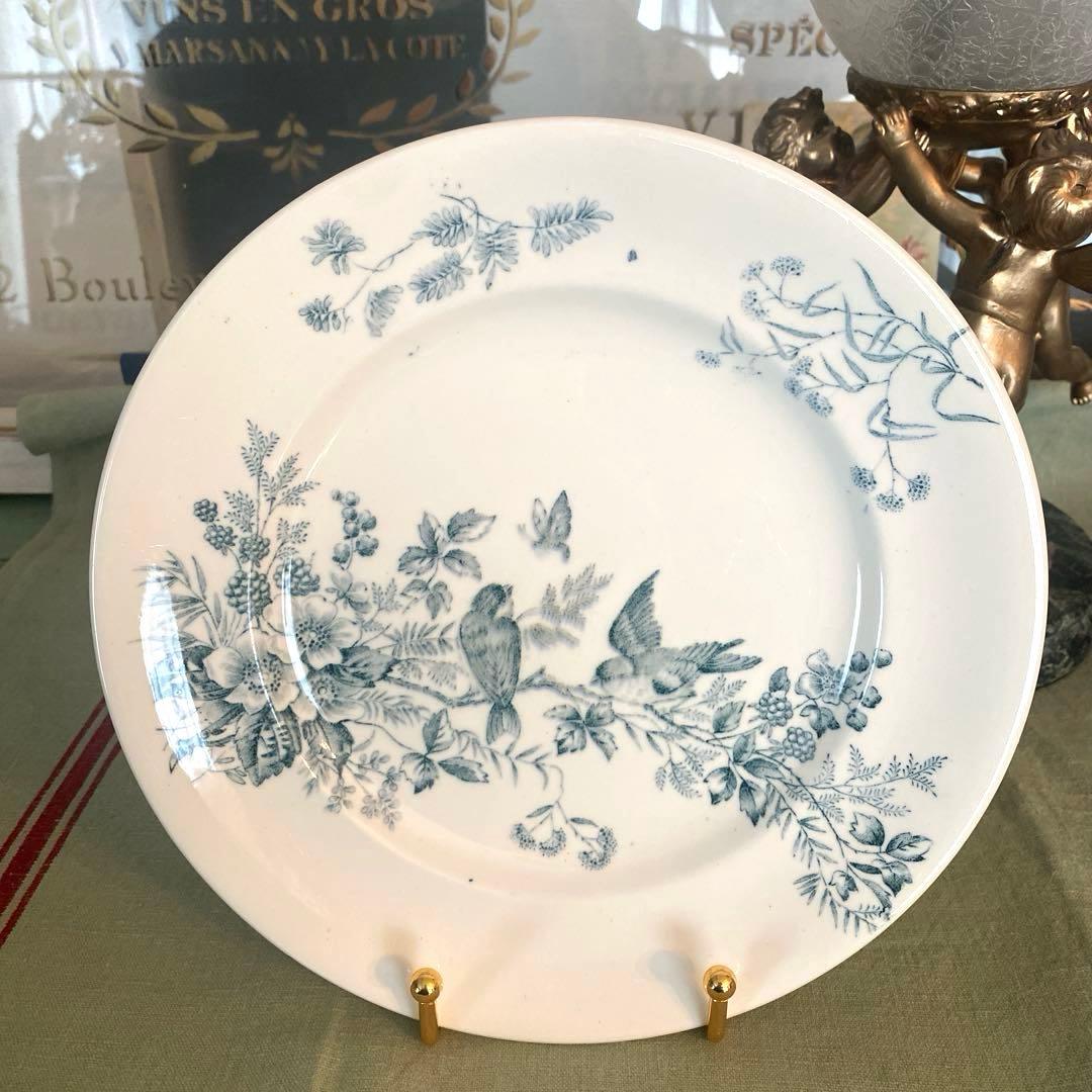 ロンウィ ミニョン Longwy mignon プレートツバメ　小鳥　鳥【B】