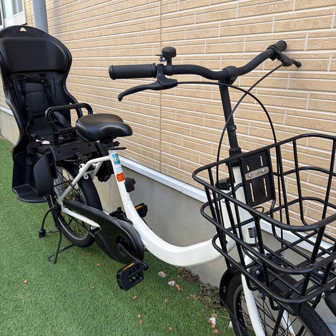電動アシスト自転車 チャイルドシート付き ホワイト