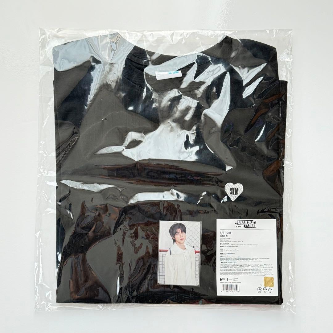 BTS ジン tシャツ JIN RUNSEOKJIN tシャツ 黒 Mサイズ