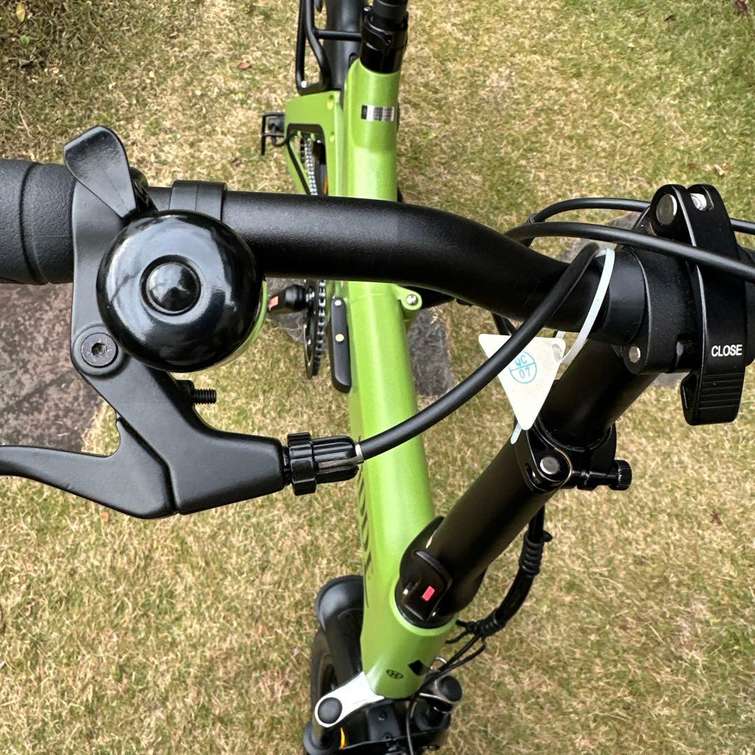 AIDDE A2電動アシスト自転車　16インチ　折りたたみ自転車　ライムグリーン