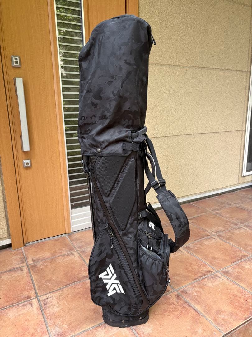 PXGエクストリームキャリースタンドバッグ キャディーバッグ　黒カモフラ