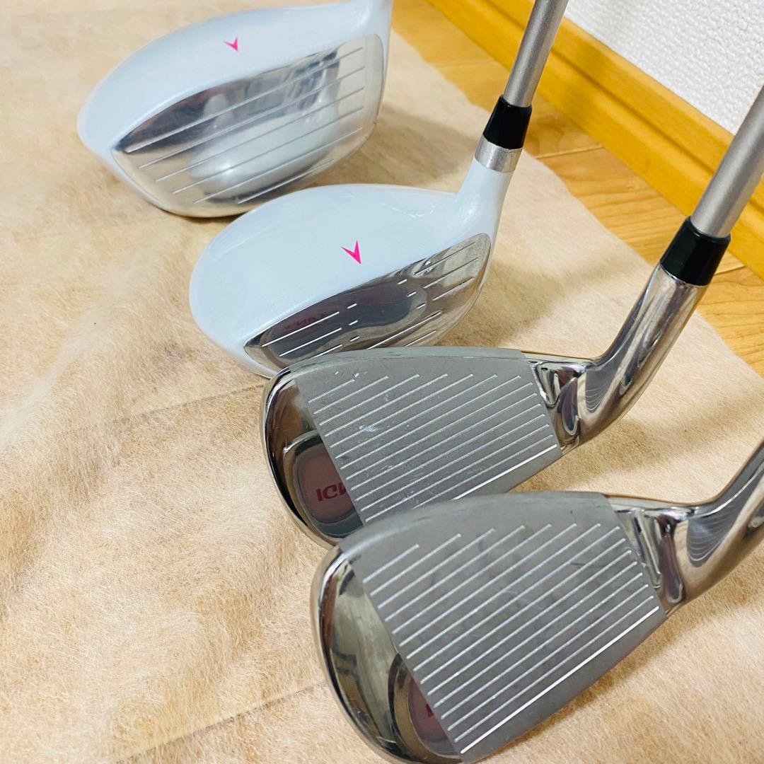 良品✨IGNIO レディース ゴルフクラブセット ピンク 7本セット