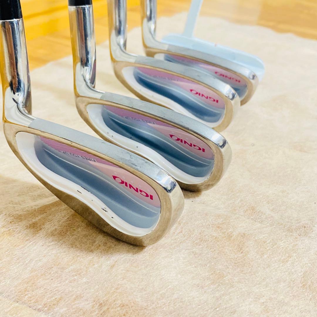 良品✨IGNIO レディース ゴルフクラブセット ピンク 7本セット