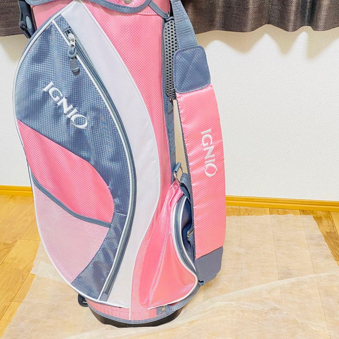 良品✨IGNIO レディース ゴルフクラブセット ピンク 7本セット