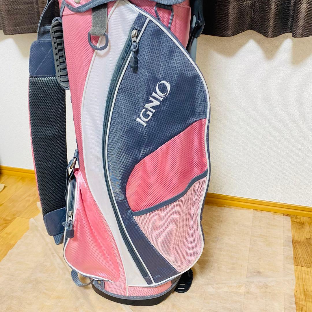 良品✨IGNIO レディース ゴルフクラブセット ピンク 7本セット