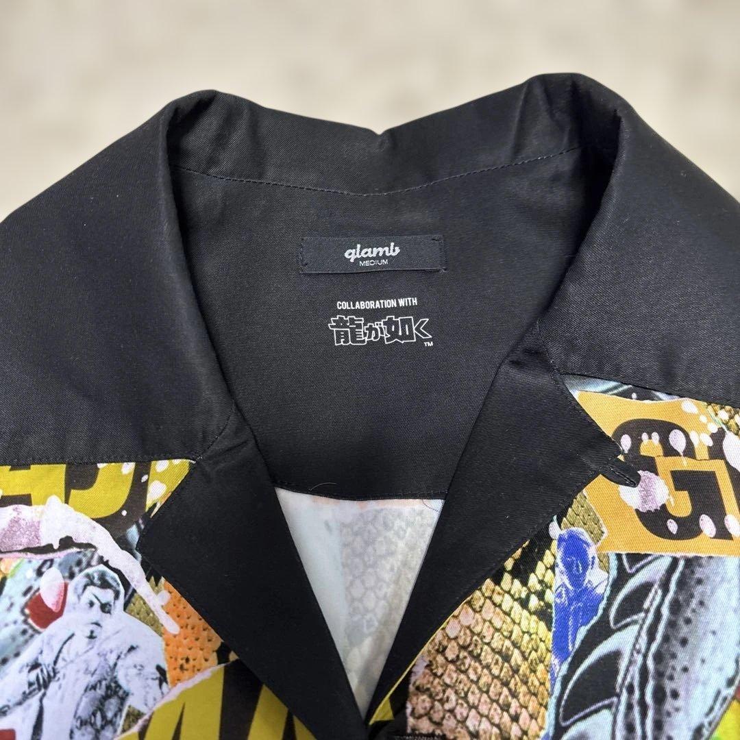 glamb × 龍が如く　長袖シャツ　真島吾朗　ブラック　Mサイズ