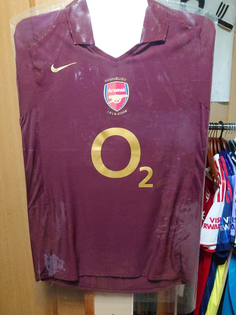 Arsenal アーセナル05-06 ハイバリー長袖ユニフォーム　Мサイズ