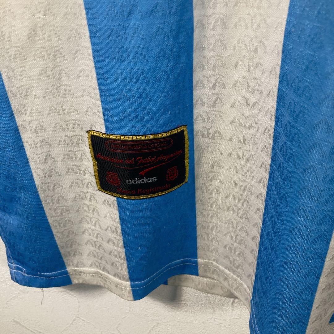 90s adidas アルゼンチン代表 ユニホーム　ポロシャツ　L