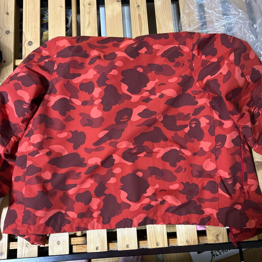 BAPE シャークフード レッド迷彩ウェア