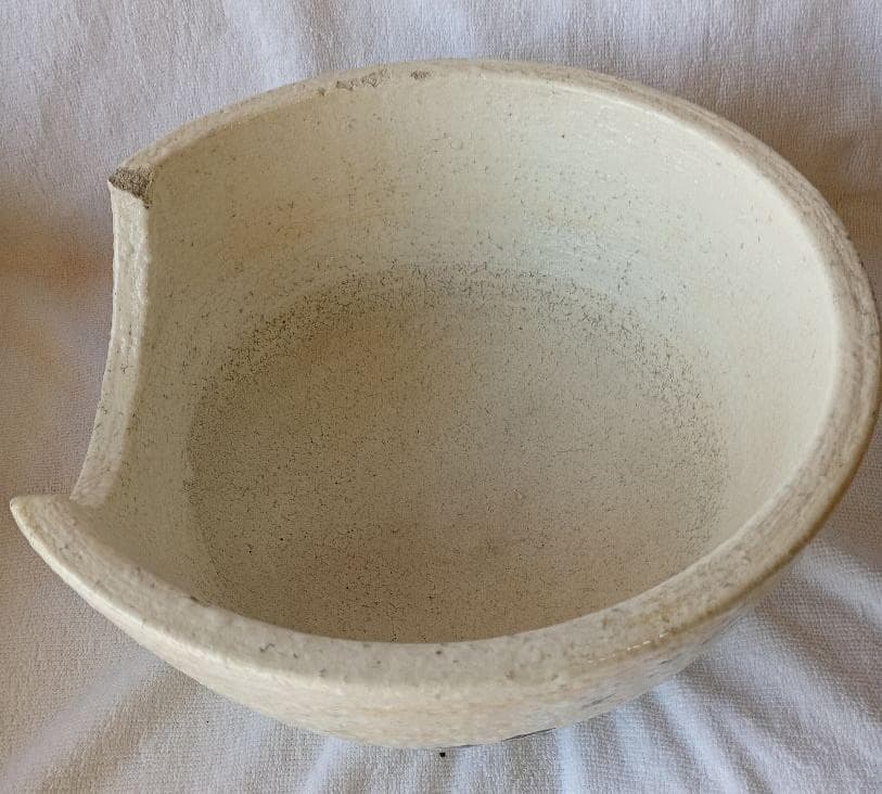 信濃焼き　風炉　茶道具　骨董品　置物飾り