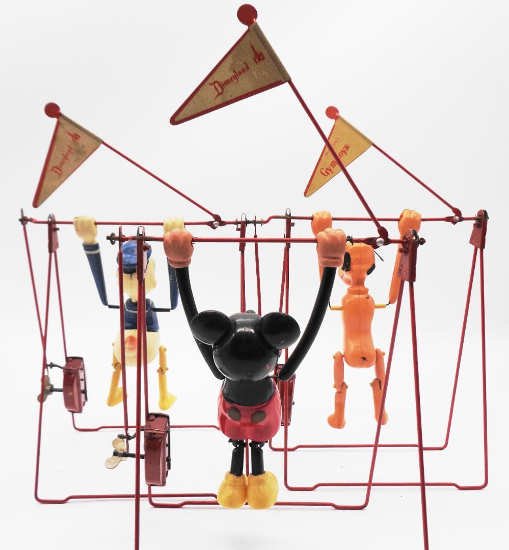 〖1950年代ディズニーTOY〗ミッキーマウス、ドナルドダック、プルート鉄棒