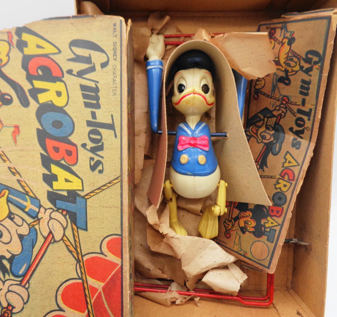 〖1950年代ディズニーTOY〗ミッキーマウス、ドナルドダック、プルート鉄棒