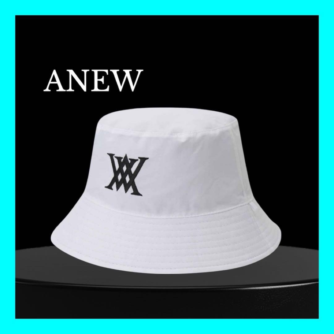新品⭐️タグ付き❤️S サイズ ANEW ロゴ　バケハ　ホワイトリバーシブル