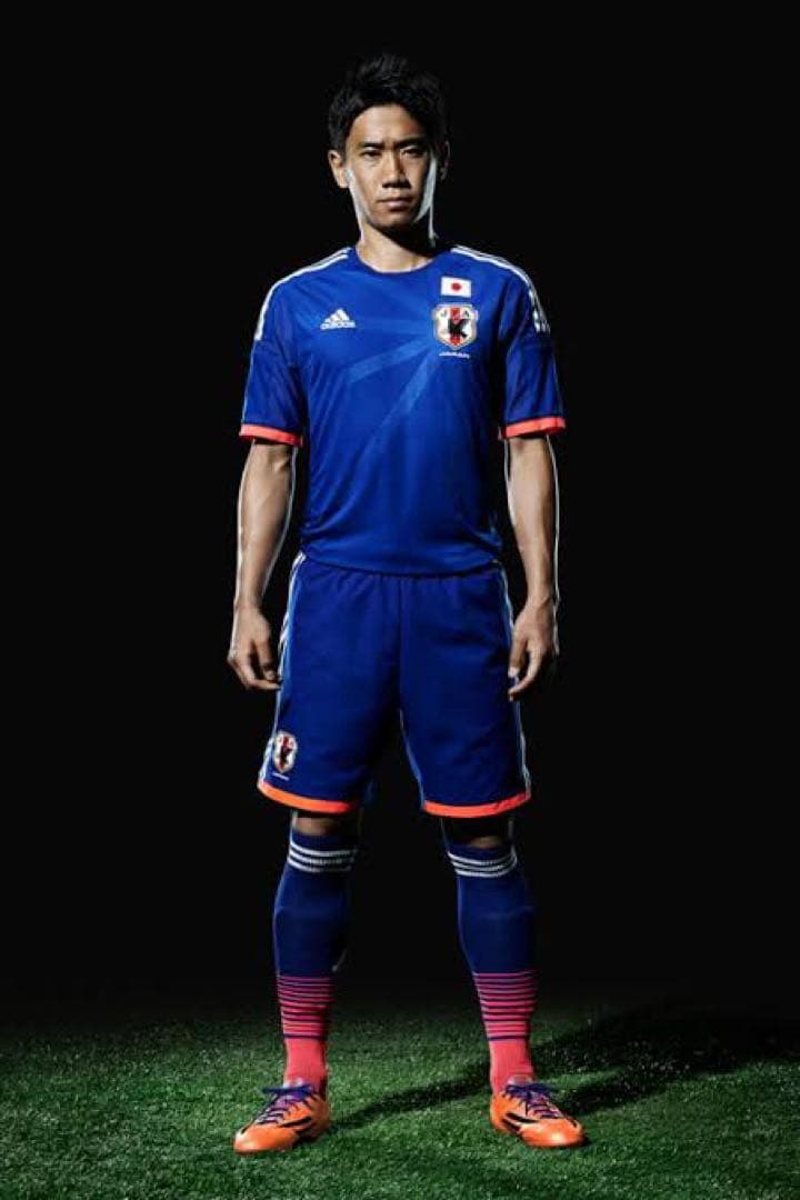 adidas サッカー日本代表ユニフォーム 2014W杯 本田圭佑選手 4番 L