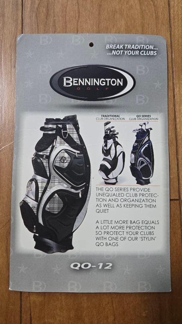 中古 ベニントン BENNINGTON 希少モデル キャディバック QO12