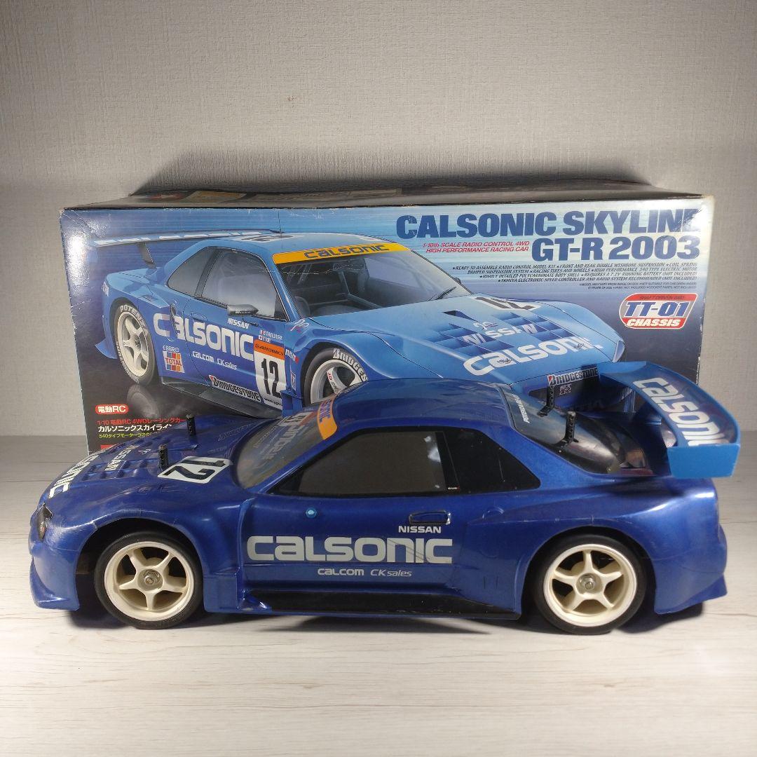 タミヤ　TT-01 シャーシ　Calsonic GT-R 2003