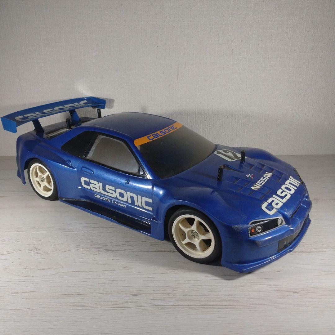タミヤ　TT-01 シャーシ　Calsonic GT-R 2003