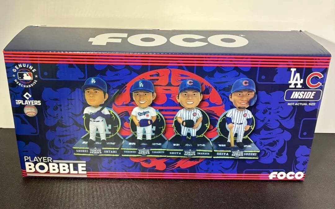 【大谷翔平】2025東京シリーズミニビッグヘッドボブルヘッド 4体セット 新品