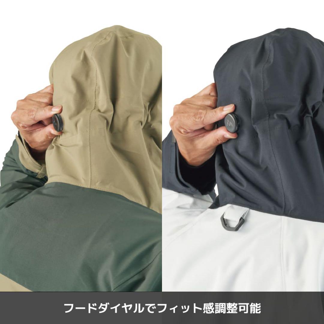 エックスシェルター超透放湿レインジャケット　オレンジM