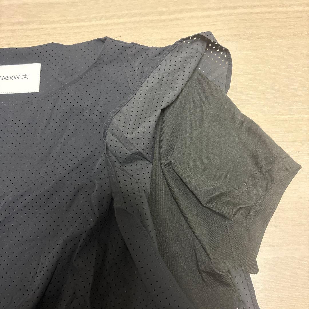 DANSKIN フリル付きバレエトップス 黒