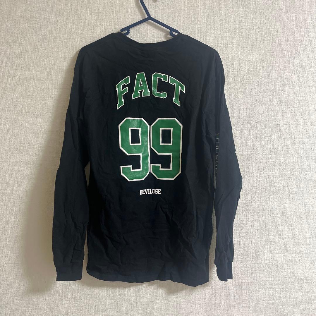 FACT×Deviluse ロングスリーブTシャツ 黒