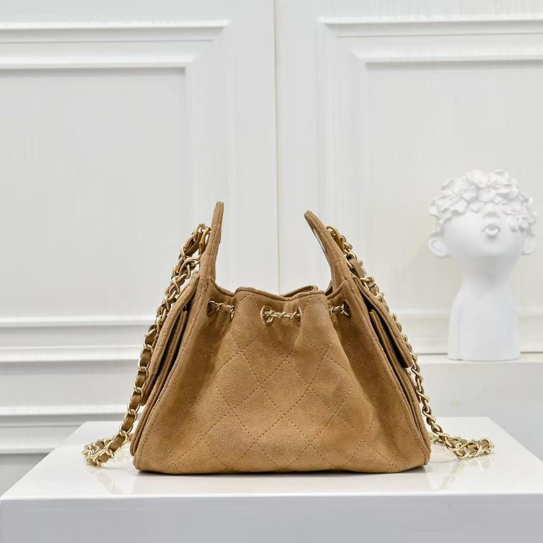 美品 シャネル 25 ミニ バッグ スエード ショルダーバッグ