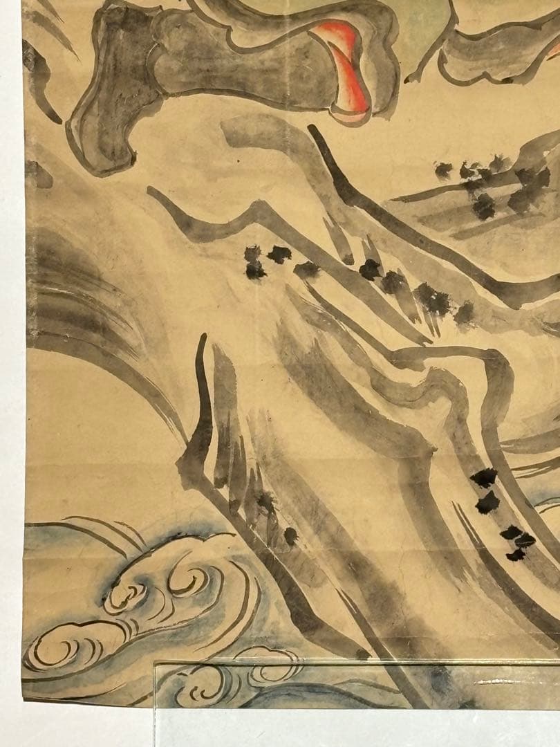 「江戸時代後期筆 鍾馗図」彩色 1枚|道教 中国画 和本 古典籍
