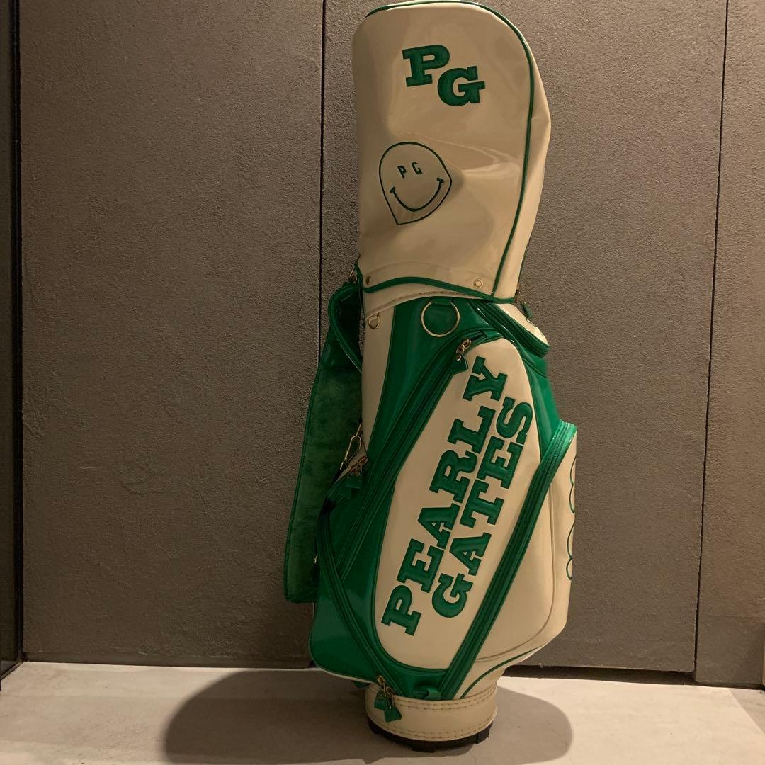 ⭐️パーリーゲイツエナメルゴルフバッグ⭐️2.3回のみ使用美品⭐️ヘッドカバー等セット