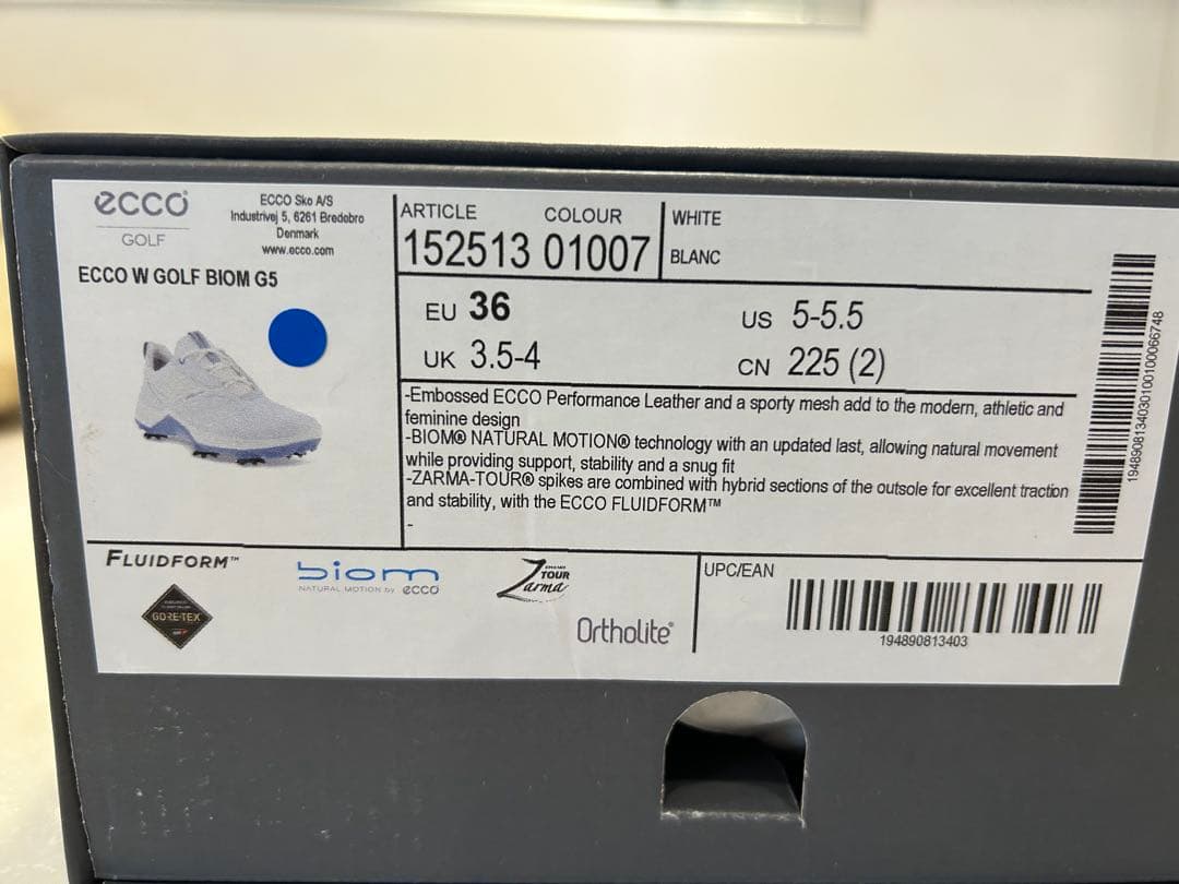 eccoエコーBiom G5防水レディースゴルフシューズ23cm新品