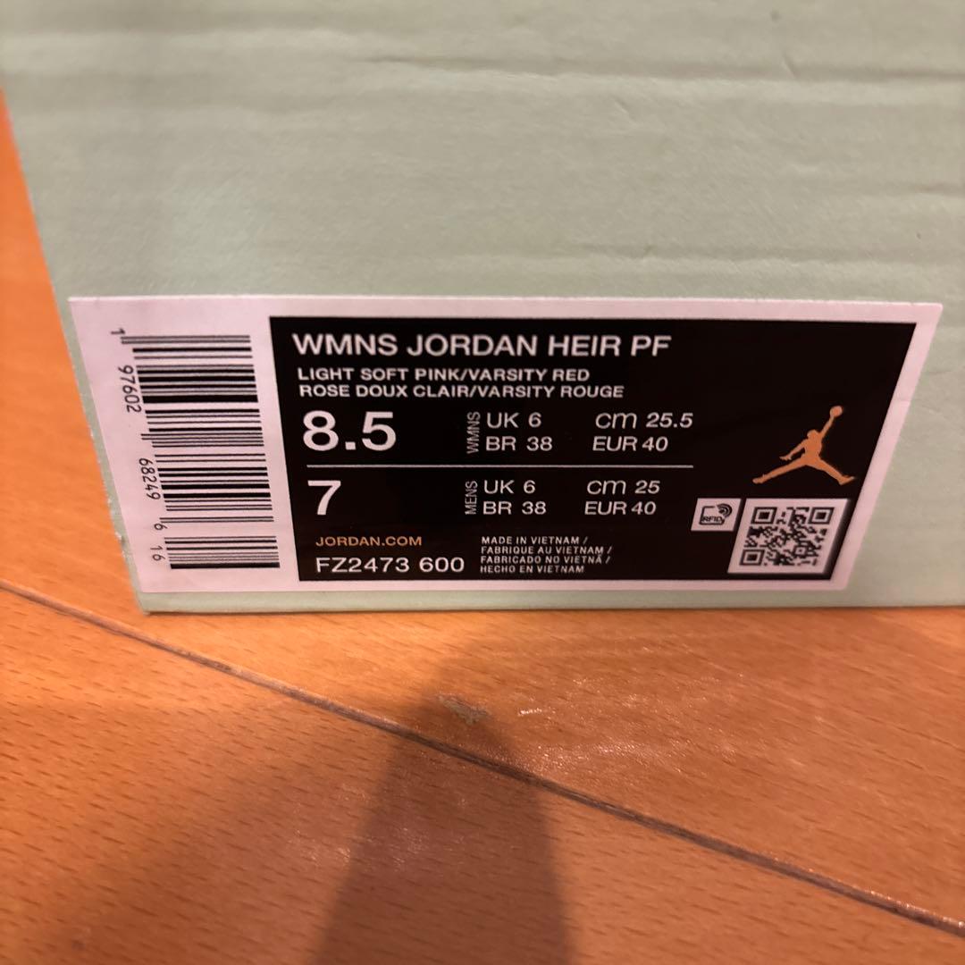 シューズ(男性用) JORDAN HEIR PF PINK/ VERSITY RED
