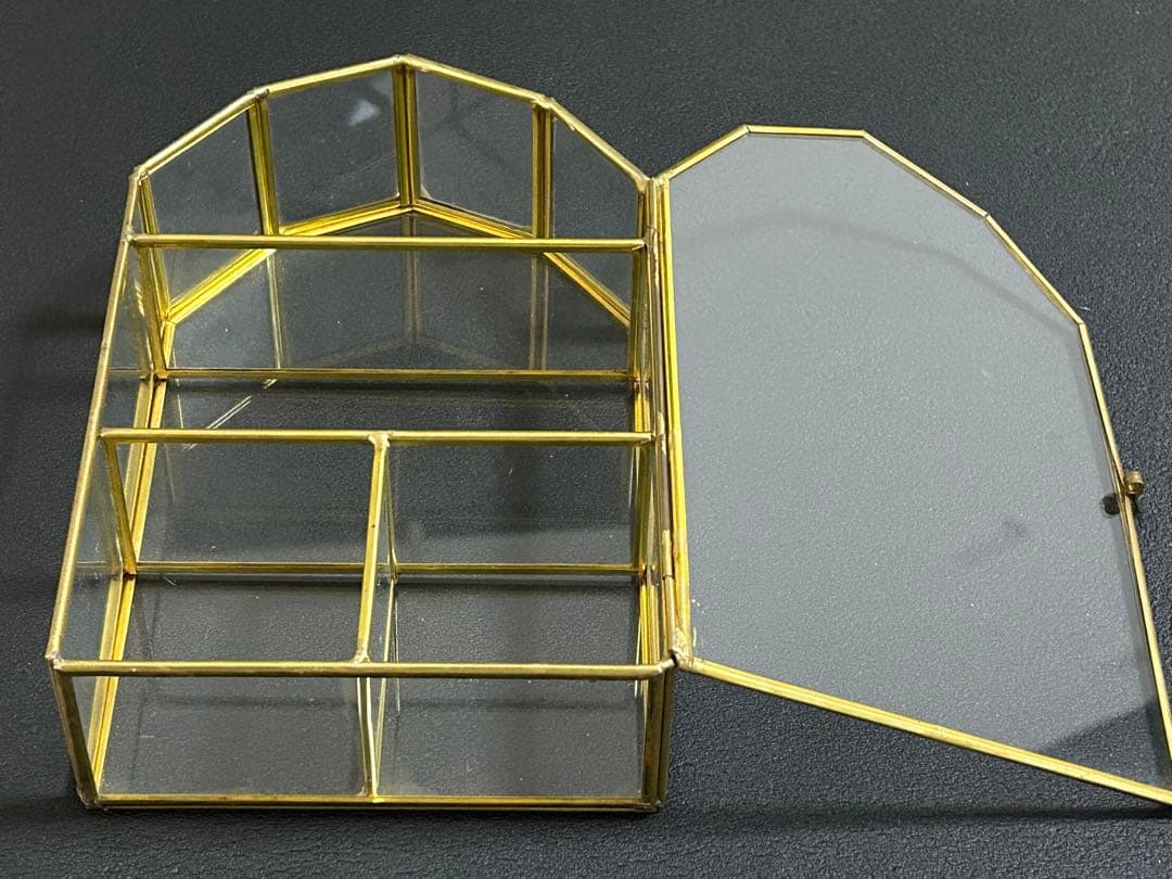 アンティーク　ガラス　ショーケース　ディスプレイケース