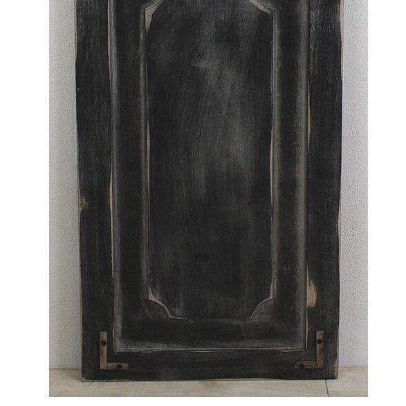 ２枚セット アイアンデコウッドドアブラック　高さ１５２ｃｍ 黒　ヴィンテージ風扉