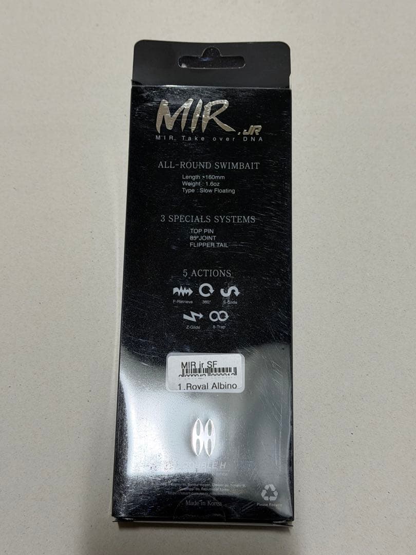 ルアー・フライ DOUBLE.H MIR JR SF #1  Albino/White