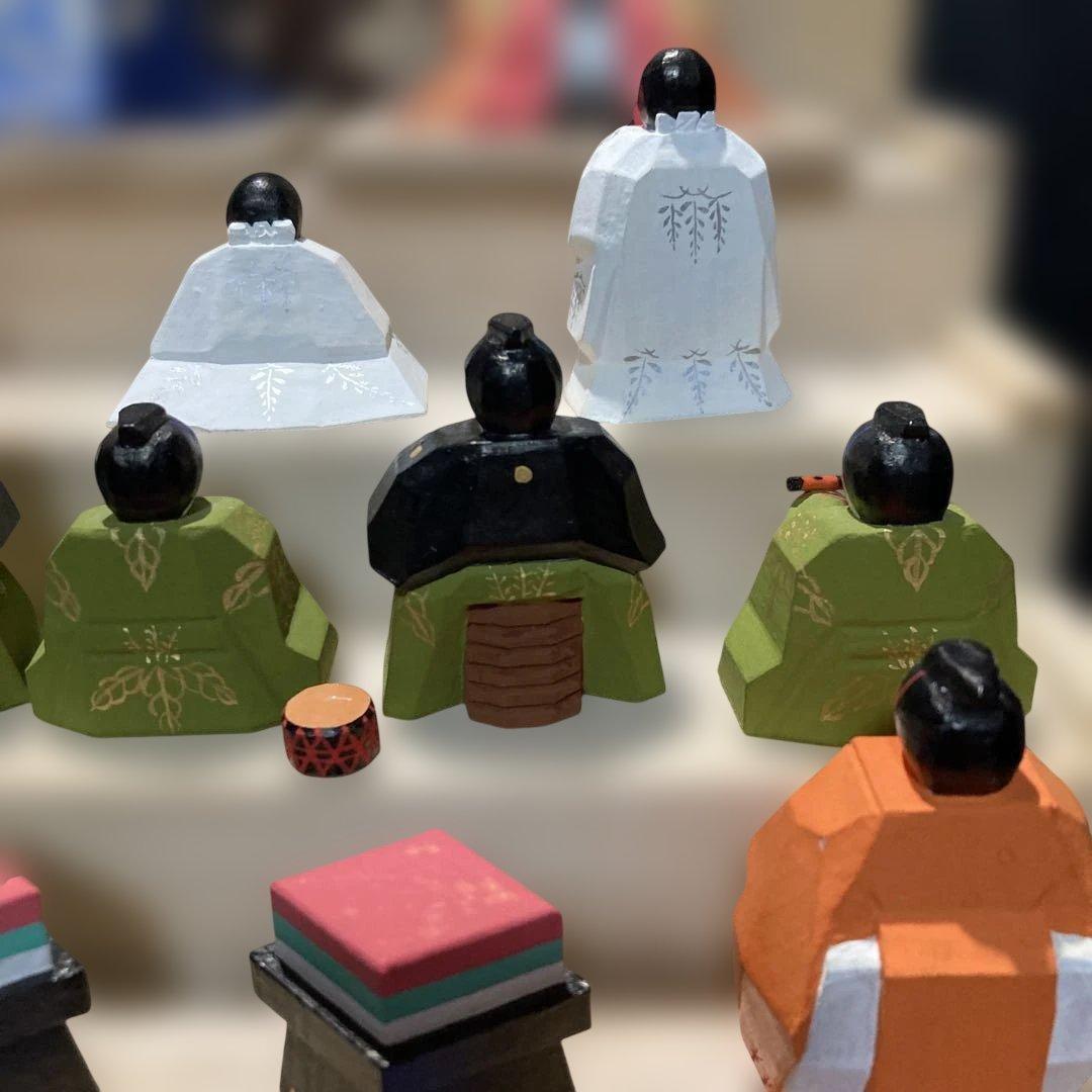 雛人形　奈良一刀彫り
