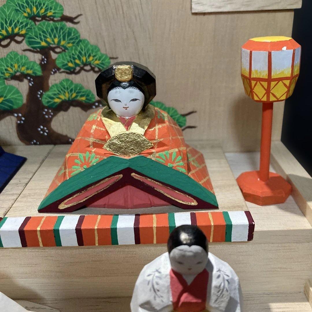 雛人形　奈良一刀彫り