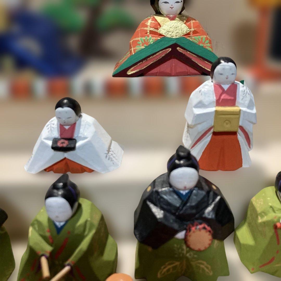 雛人形　奈良一刀彫り