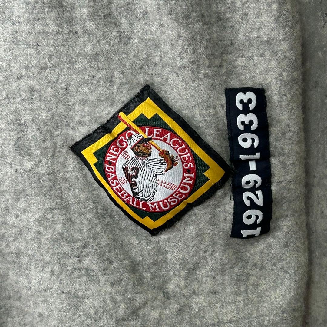 入手困難 90s ニグロリーグ GRAYS ベースボールシャツ ウール地 グレー