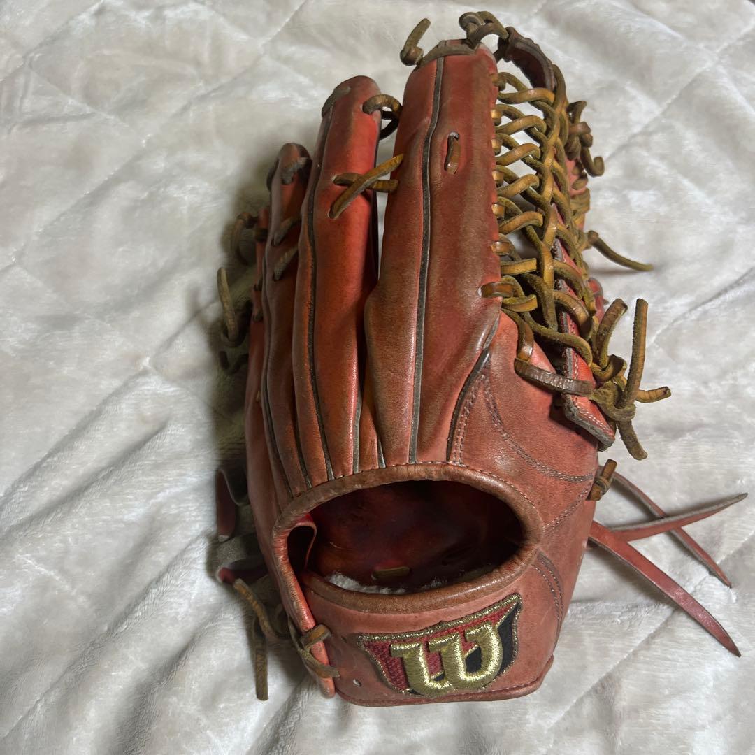 ウィルソン 硬式グローブ外野手用 赤