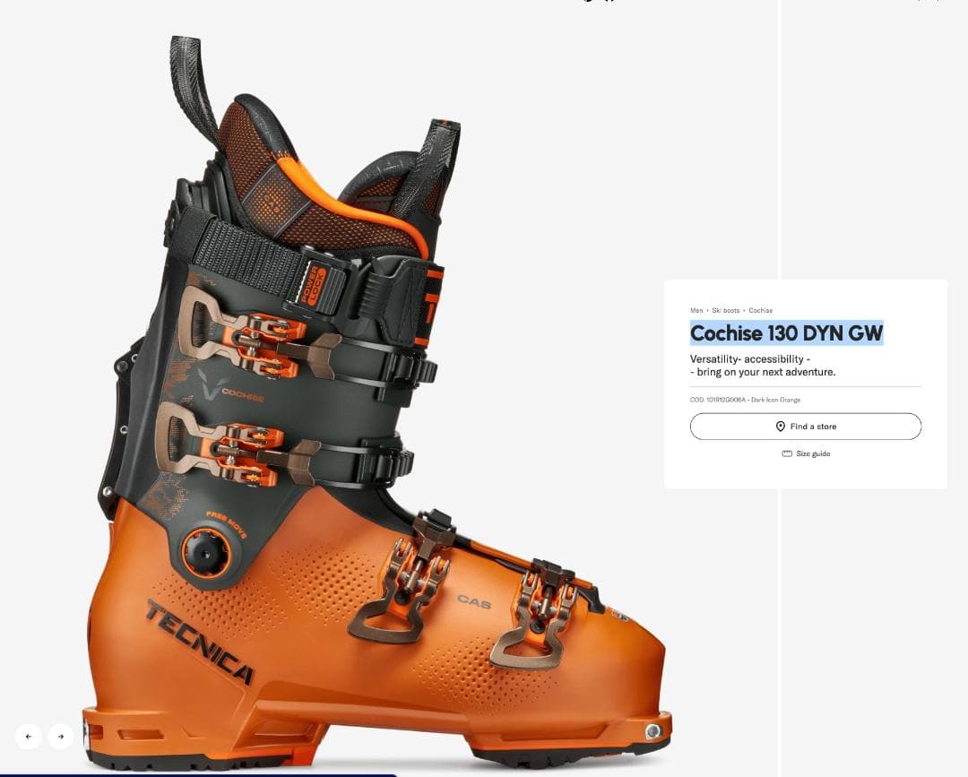 【今季モデル】 TECNICA COCHISE 130 DYN GW