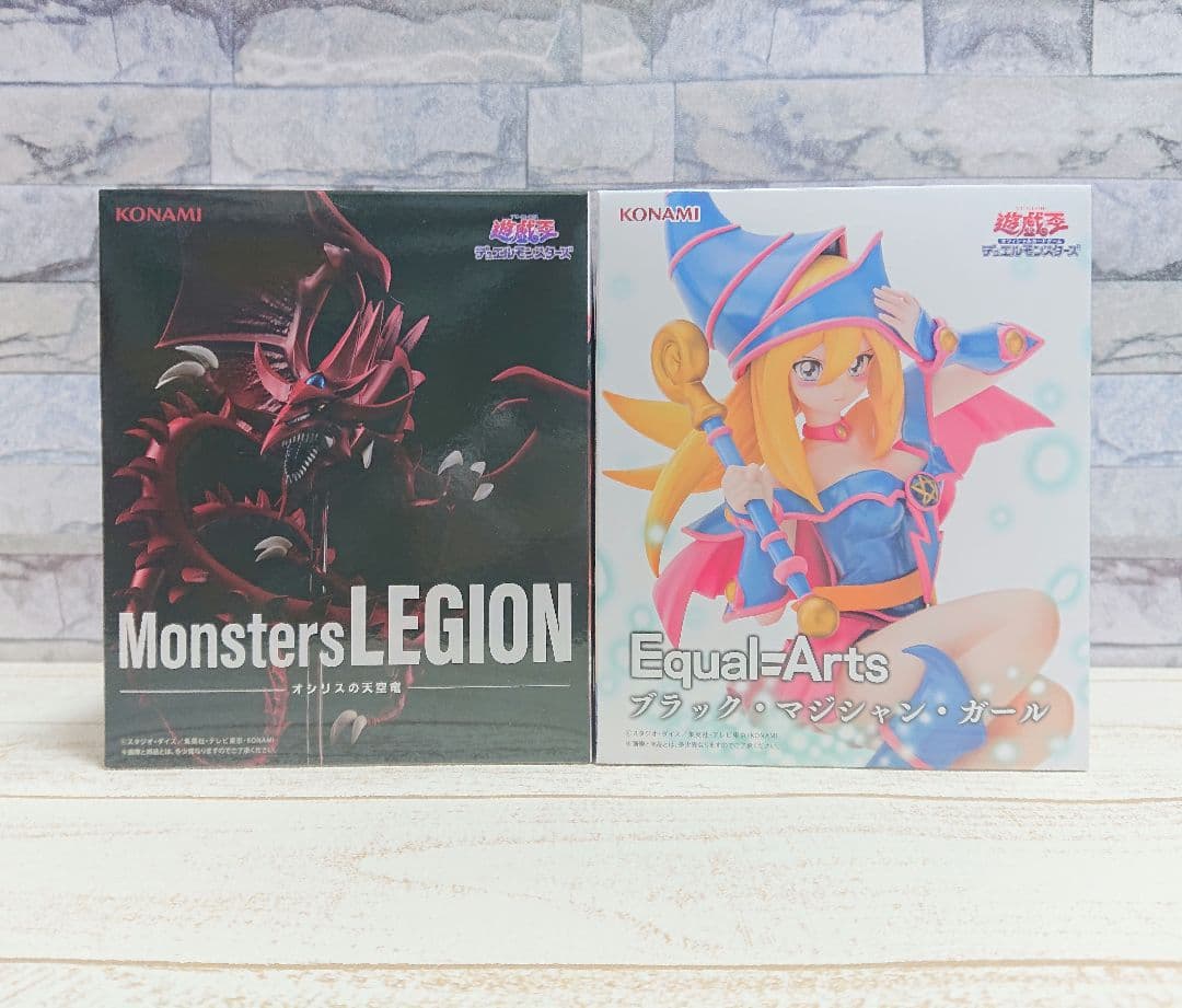 遊戯王フィギュア ブラックマジシャンガール　オシリスの天空竜　オベリスク　三幻神
