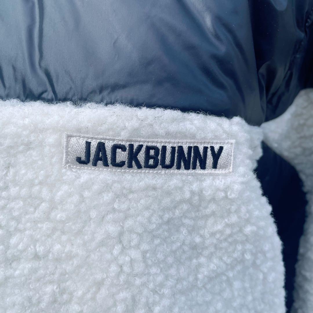Jack Bunny 中綿リバーシブル ネイビー × 白 ブルゾン メンズ