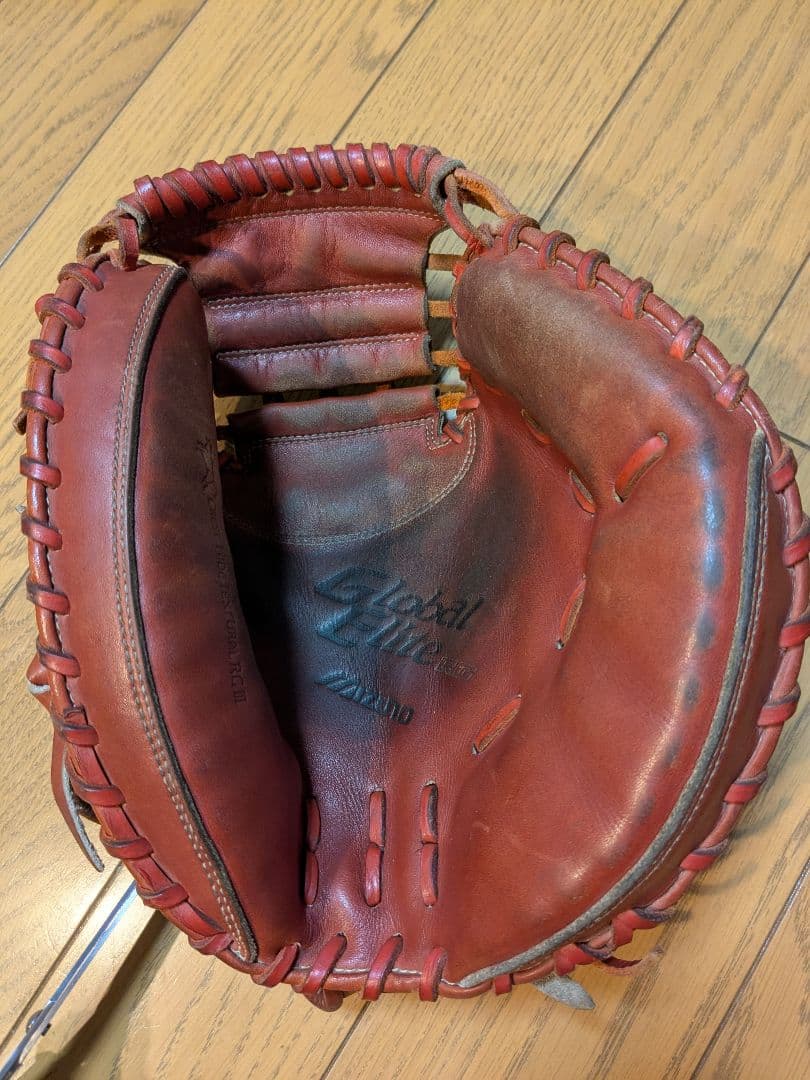 MIZUNO Global Elite RG 少年軟式キャッチャーミット　赤