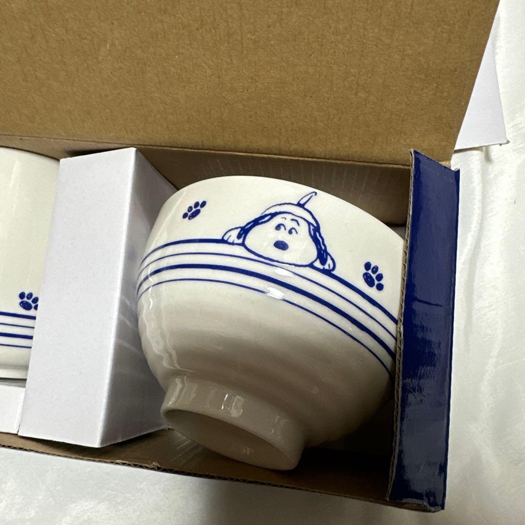 新品　廃盤　スヌーピー お食事セットA お椀　湯呑み　橋