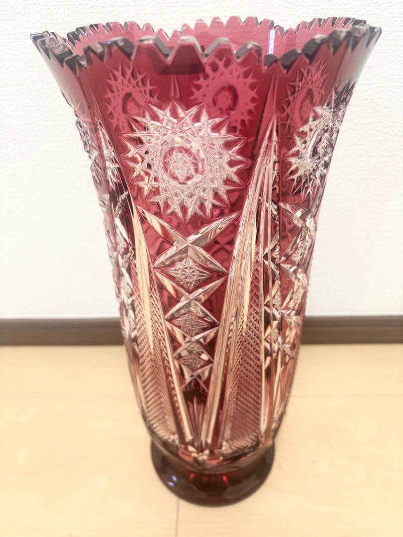【美品】NACHTMANN BLEIKRISTALL 花瓶　フラワーベース 切子