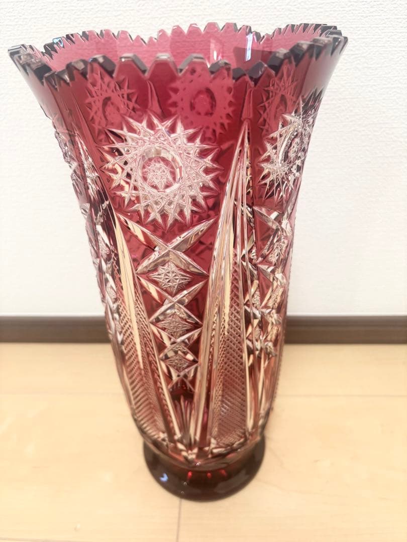 【美品】NACHTMANN BLEIKRISTALL 花瓶　フラワーベース 切子
