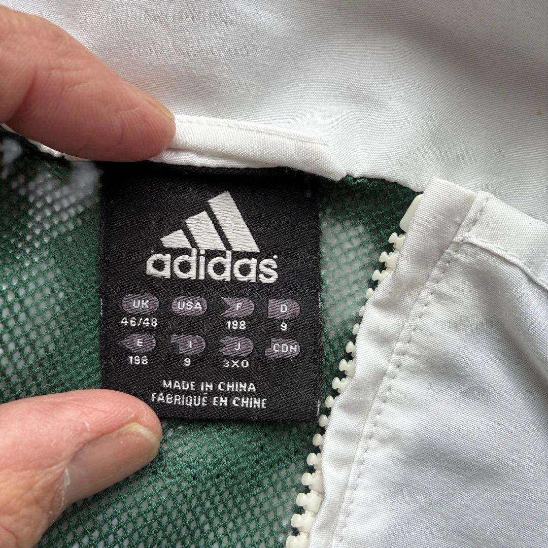 adidas トレーニングジャケット 緑/白