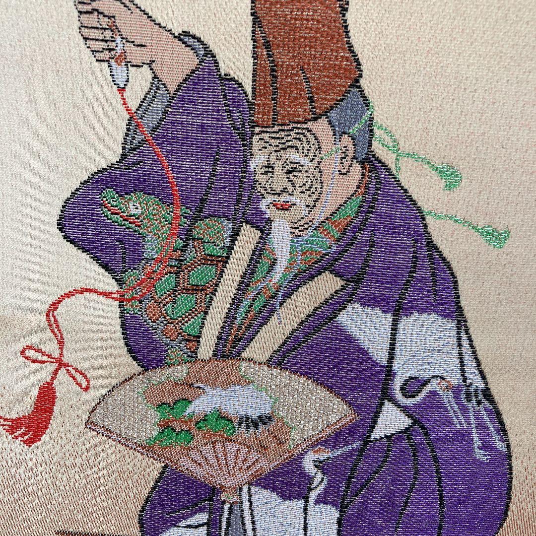 綾錦織　掛軸　　三番曳