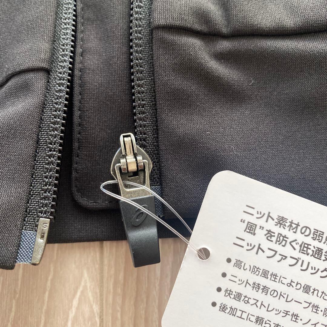 asics ブラックウィンドブレーカー MICROFT WIND BARRIER