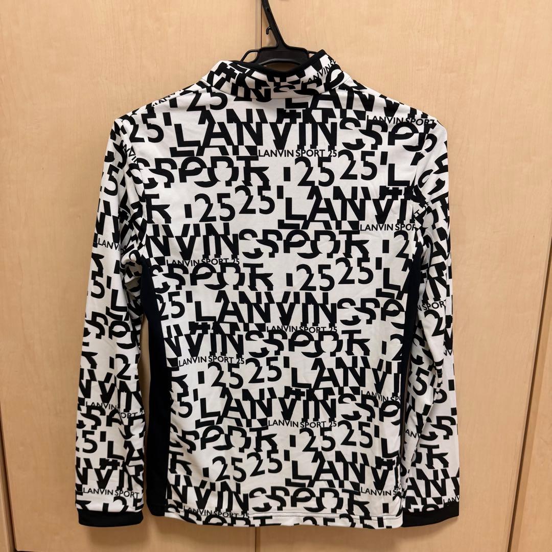LANVIN SPORT ロゴプリント ジップアップシャツ　L